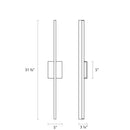 Sonneman 2342 Stiletto 1-lt 32" Tall LED Sconce/Bath Bar