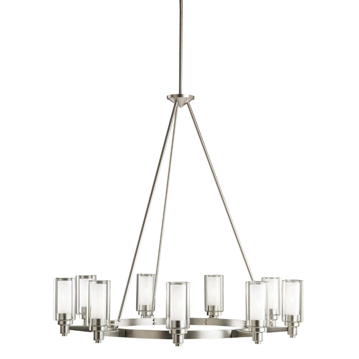Kichler 2346 Circolo 9-lt 36" Chandelier - Brushed Nickel