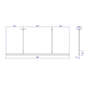 Sonneman 2348 Stiletto 1-lt 60" LED Pendant