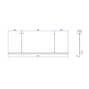 Sonneman 2348 Stiletto 1-lt 72" LED Pendant