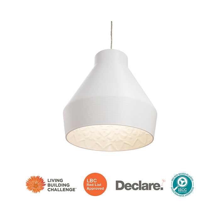 PrentaLux 235 Series 3DP 10W LED Pendant with Disk Canopy