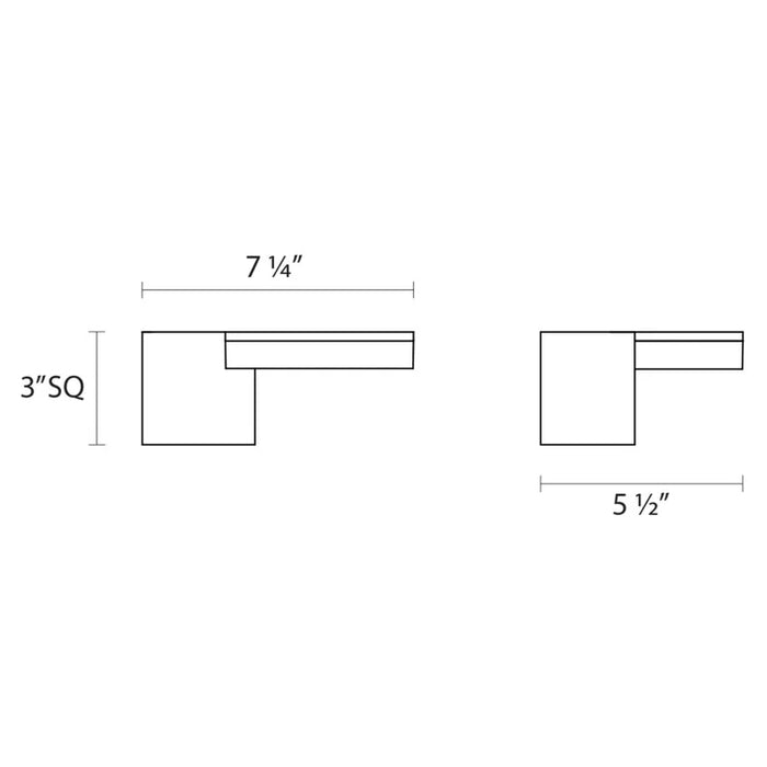 Sonneman 2360 Disc-Cube 1-lt 7" LED Sconce