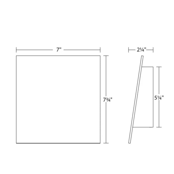 Sonneman 2363 Angled Plane Downlight 8" LED Wall Sconce