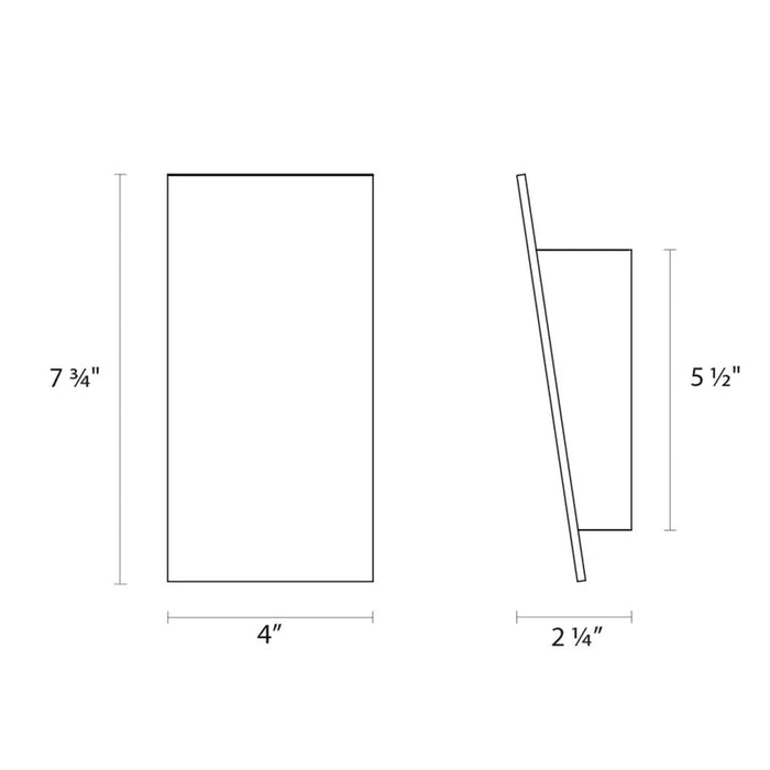 Sonneman 2365 Angled Plane Narrow 8" Tall LED Sconce