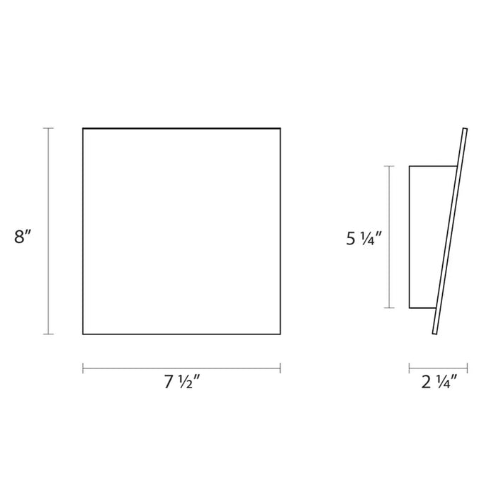 Sonneman 2366 Angled Plane 1-lt 8" LED Sconce