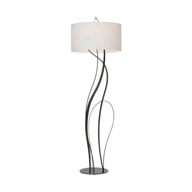 Hubbardton Forge 237681 Sway 1-lt 73" Tall Floor Lamp - Dark Smoke