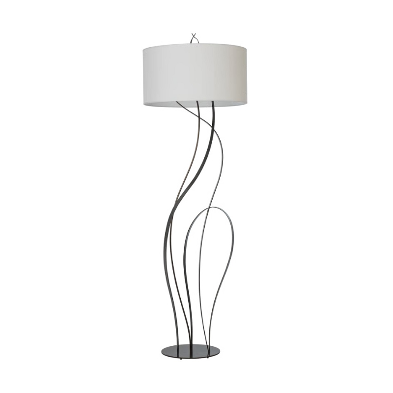 Hubbardton Forge 237681 Sway 1-lt 73" Tall Floor Lamp - Dark Smoke