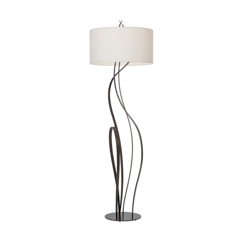 Hubbardton Forge 237681 Sway 1-lt 73" Tall Floor Lamp - Dark Smoke