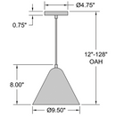 Access 23780 Ford 1-lt 10" LED Pendant