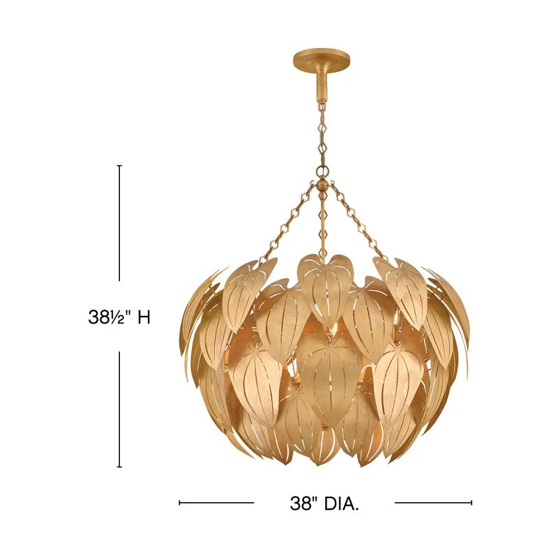 Fredrick Ramond FR47166 Camille 10-lt 38" LED Chandelier