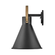 Hinkley 18874 Winnie 1-lt 17" Tall LED Outdoor Wall Mount Lantern - Museum Black with Brass accents