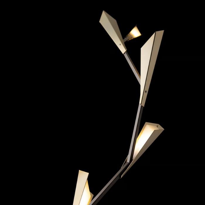 Hubbardton Forge 241104 Quill 5-lt 77" Tall LED Torchiere