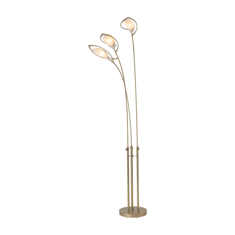 Hubbardton Forge 241105 Aerial 3-lt 79" Tall Torchiere - Modern Brass