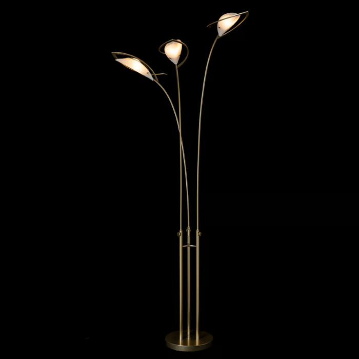 Hubbardton Forge 241105 Aerial 3-lt 79" Tall Torchiere - Modern Brass