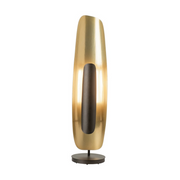 Hubbardton Forge 241201 Shield 1-lt 50" Tall LED Short Floor Lamp - Oil Rubbed Bronze/Modern Brass