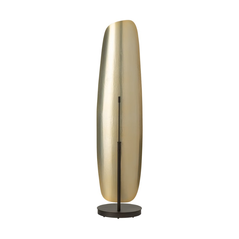 Hubbardton Forge 241201 Shield 1-lt 50" Tall LED Short Floor Lamp - Oil Rubbed Bronze/Modern Brass