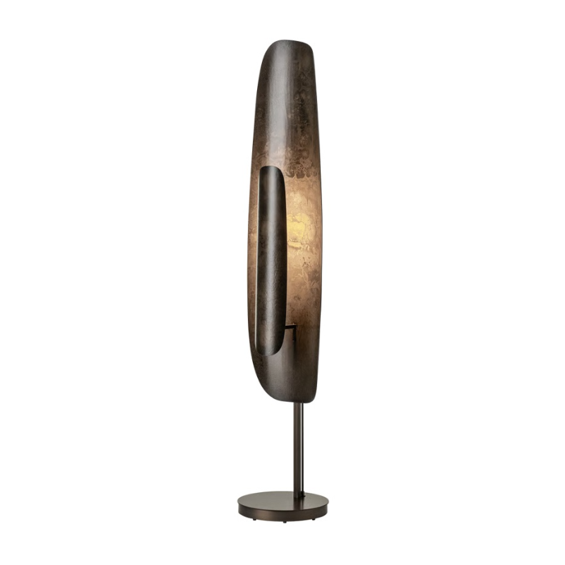 Hubbardton Forge 241202 Shield 1-lt 60" Tall LED Medium Floor Lamp - Dark Smoke/Dark Smoke