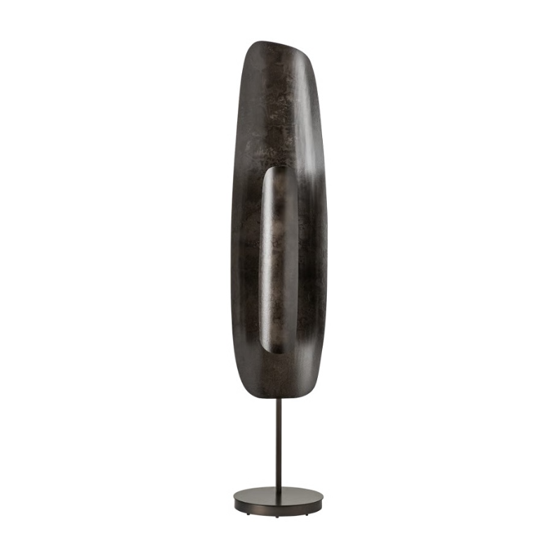 Hubbardton Forge 241202 Shield 1-lt 60" Tall LED Medium Floor Lamp - Dark Smoke/Dark Smoke