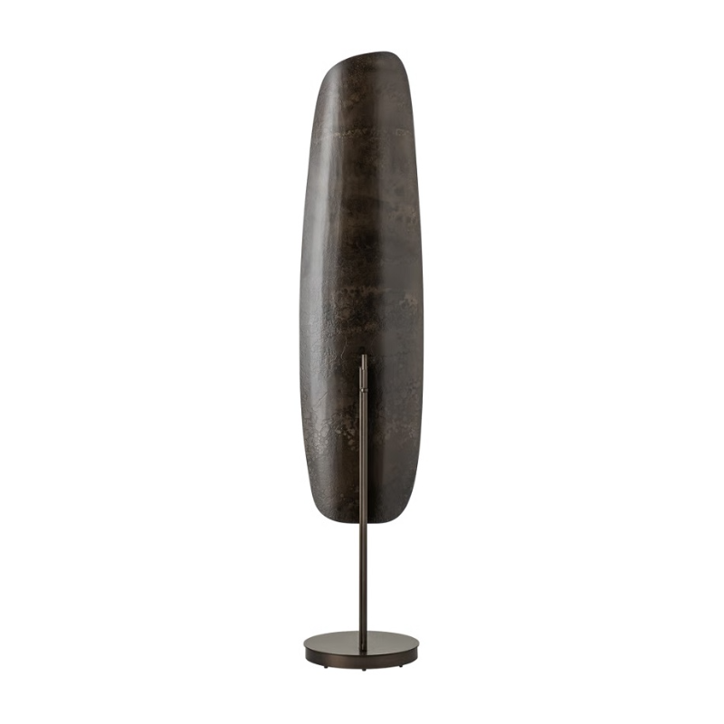 Hubbardton Forge 241202 Shield 1-lt 60" Tall LED Medium Floor Lamp - Dark Smoke/Dark Smoke