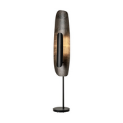 Hubbardton Forge 241203 Shield 1-lt 70" Tall LED Floor Lamp - Black/Clear Steel