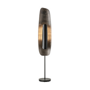 Hubbardton Forge 241203 Shield 1-lt 70" Tall LED Floor Lamp - Black/Clear Steel