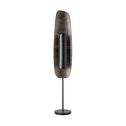 Hubbardton Forge 241203 Shield 1-lt 70" Tall LED Floor Lamp - Black/Clear Steel