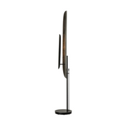 Hubbardton Forge 241203 Shield 1-lt 70" Tall LED Floor Lamp - Black/Clear Steel