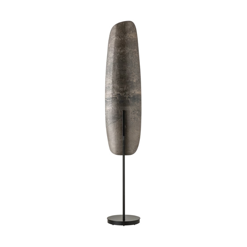 Hubbardton Forge 241203 Shield 1-lt 70" Tall LED Floor Lamp - Black/Clear Steel