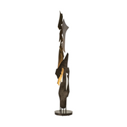 Hubbardton Forge 241205 Fracture 1-lt 64" Tall Floor Lamp - Dark Smoke