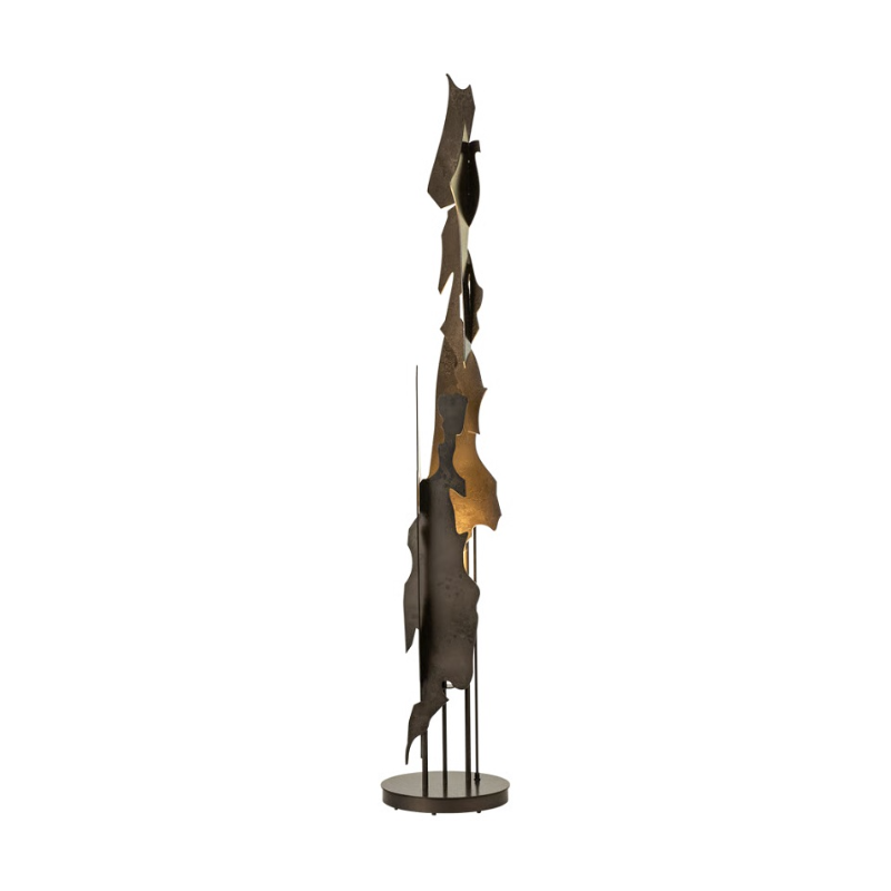 Hubbardton Forge 241205 Fracture 1-lt 64" Tall Floor Lamp - Dark Smoke