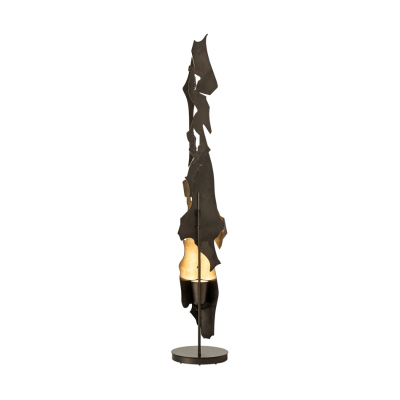 Hubbardton Forge 241205 Fracture 1-lt 64" Tall Floor Lamp - Dark Smoke