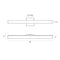 Sonneman 2421 SQ-Bar 24" LED Bath Bar