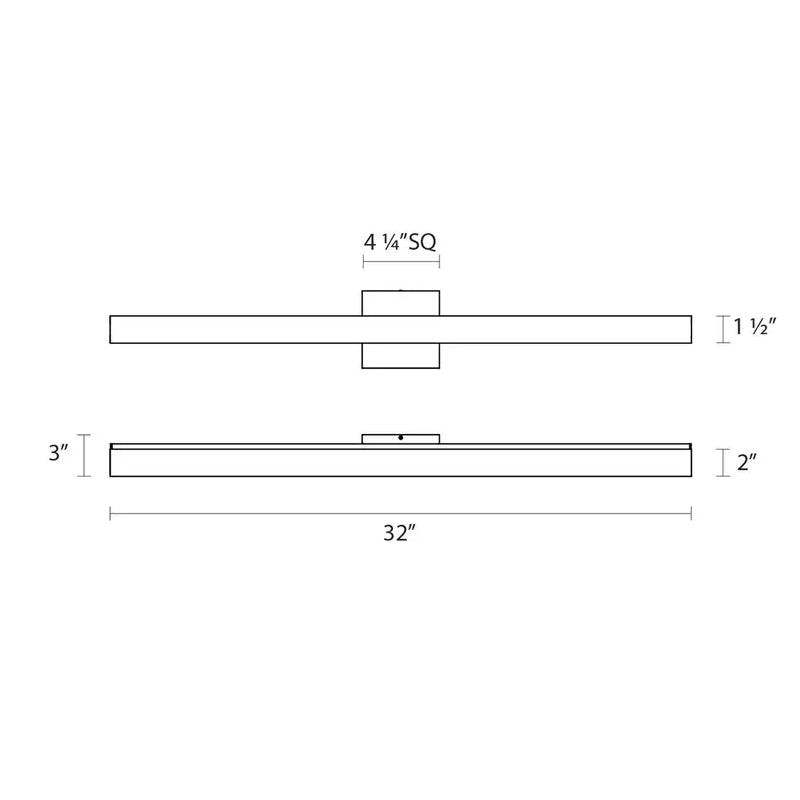 Sonneman 2422 SQ-Bar 32" LED Bath Bar
