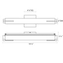 Sonneman 2430 Tubo Slim 20" LED Bath Bar - Spine Trim