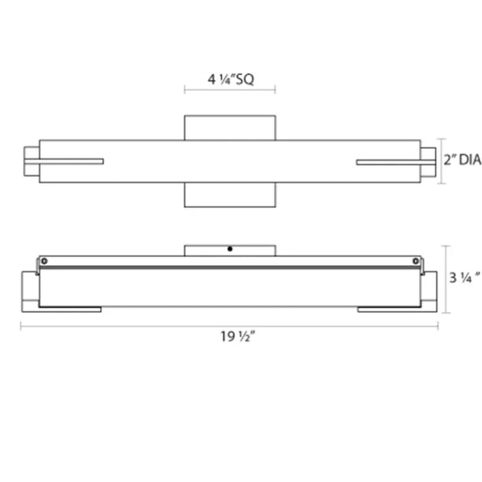 Sonneman 2430 Tubo Slim 20" LED Bath Bar - Spine Trim