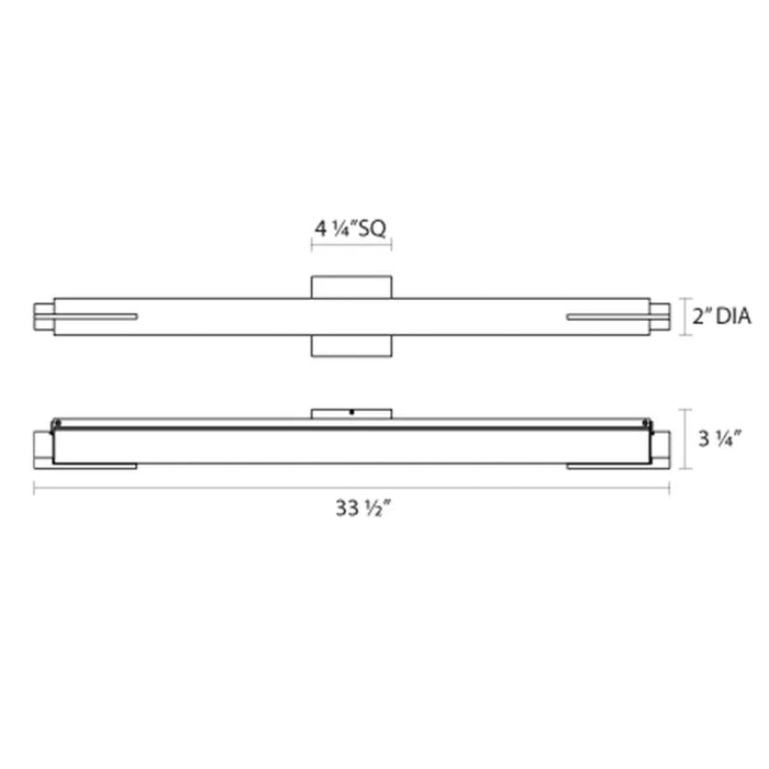 Sonneman 2432 Tubo Slim 34" LED Bath Bar - Spine Trim