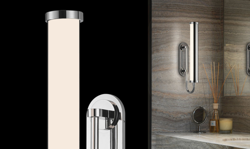 Sonneman 2490 Bauhaus Revisited Rohr 18" Tall LED Sconce
