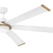 Hinkley 906964 Andros 64" Indoor/Outdoor Smart Ceiling Fan with LED Light Kit - Matte White