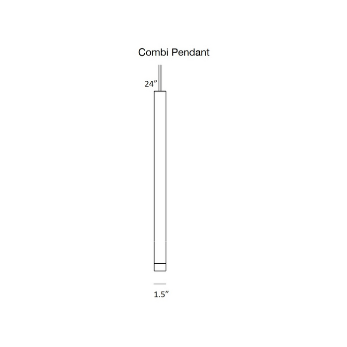 Koncept CMP-L5-S-24 Combi LED Pendant, Glass Plate