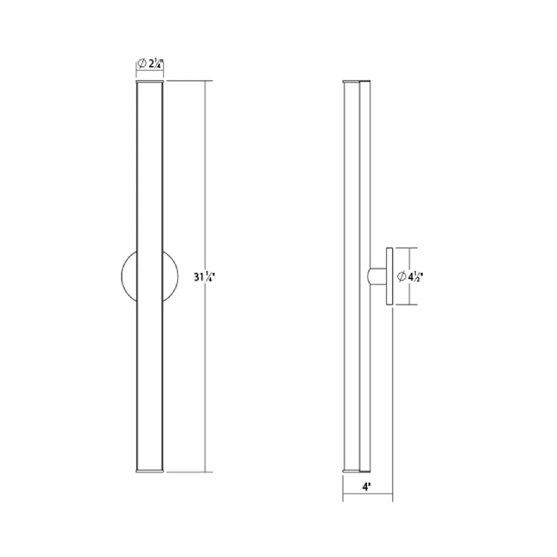 Sonneman 2503 Bauhaus Columns 32" Tall LED Bath Bar