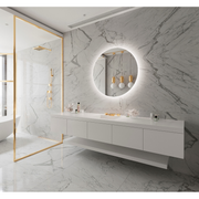 Paris Mirror Original 40" x 40" Round LED Backlit Mirror, 3CCT Selectable