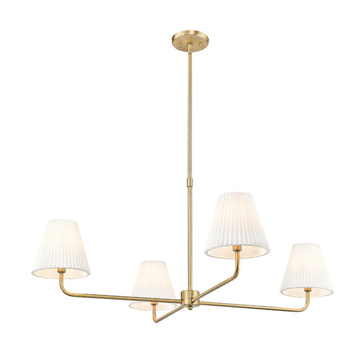 Millennium 25104 Ami 4-lt 40" Chandelier - Vintage Brass