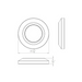 WAC 2521 2" LED Surface Mount Round Indicator Light