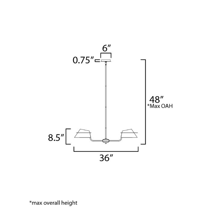 Maxim 25225 Lucas 5-lt 36" Chandelier