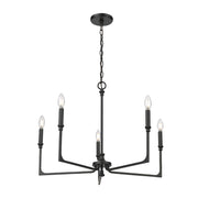 Millennium 25305 Azara 5-lt 28" Chandelier - Matte Black