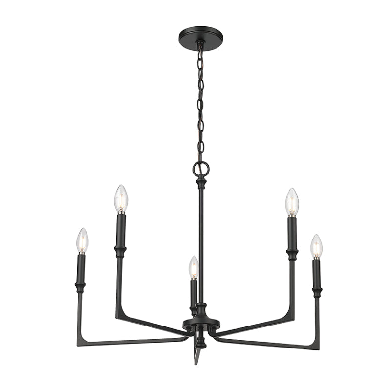Millennium 25305 Azara 5-lt 28" Chandelier - Matte Black