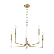 Millennium 25305 Azara 5-lt 28" Chandelier - Vintage Brass