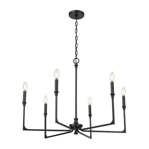 Millennium 25306 Azara 6-lt 32" Chandelier - Matte Black