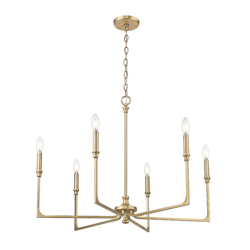 Millennium 25306 Azara 6-lt 32" Chandelier - Vintage Brass