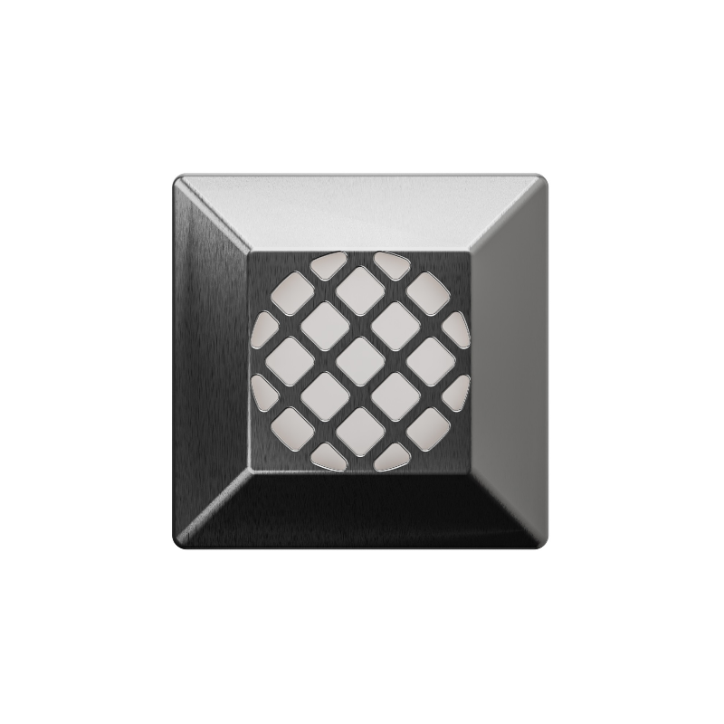 WAC 2531 2" LED Surface Mount Square Indicator Louver - Stainless Steel